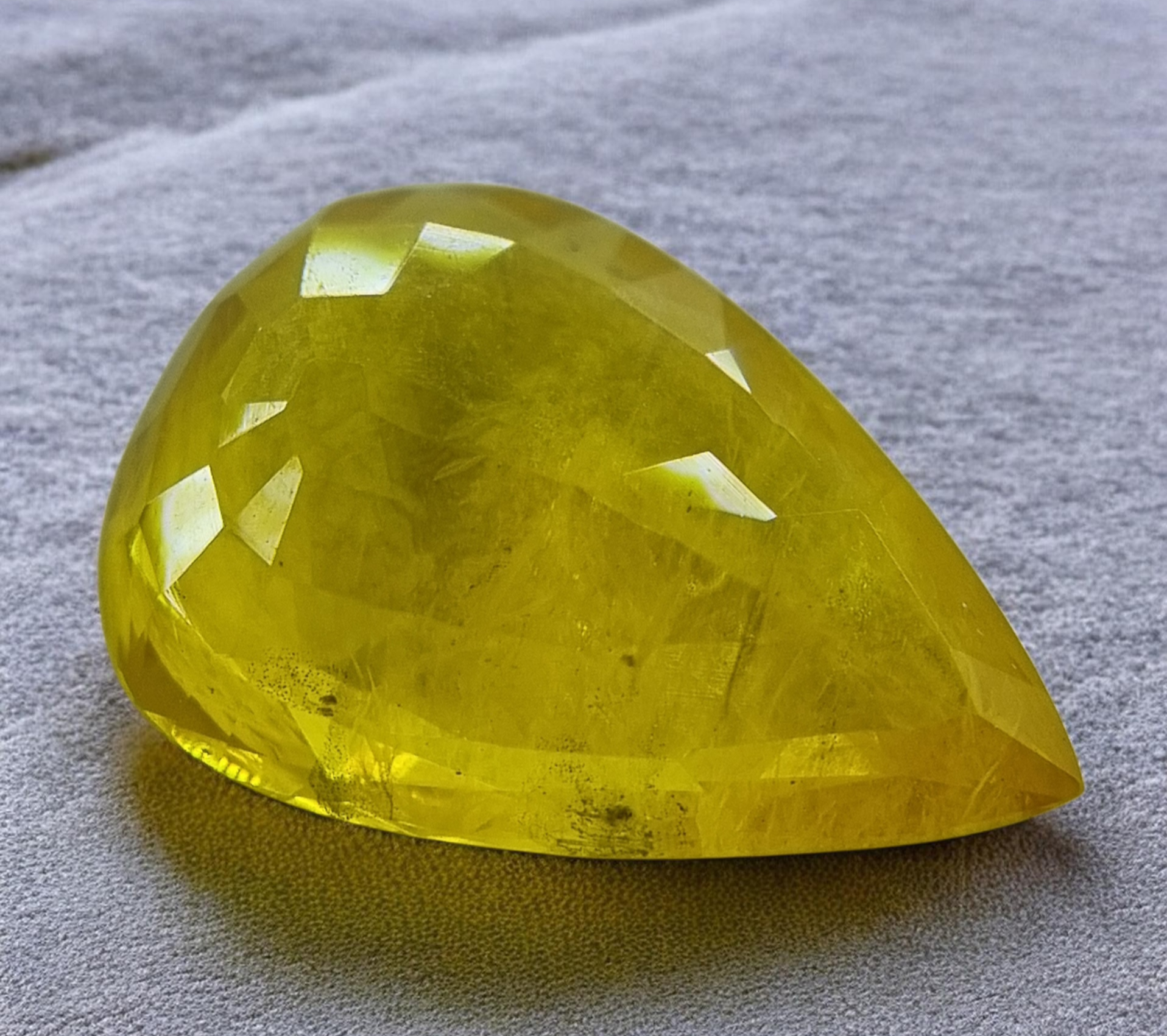 9.5 Carat Natural Thai Yellow Sapphire – Pear Shape