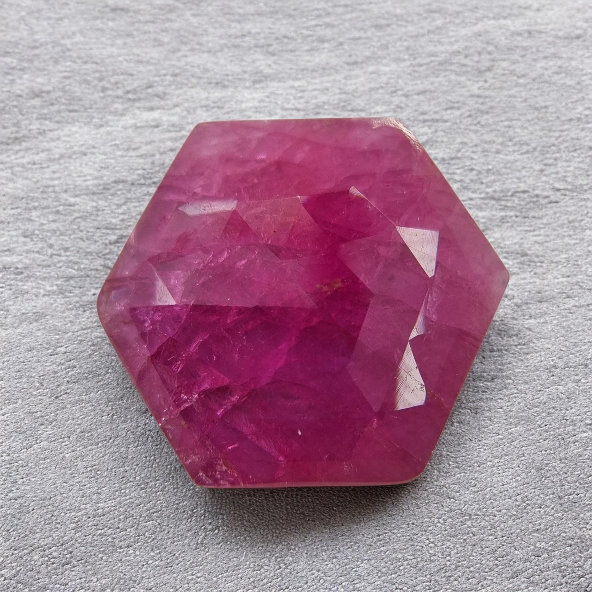 11.11 Carat Natural Burmese Ruby – Hexagon Cut