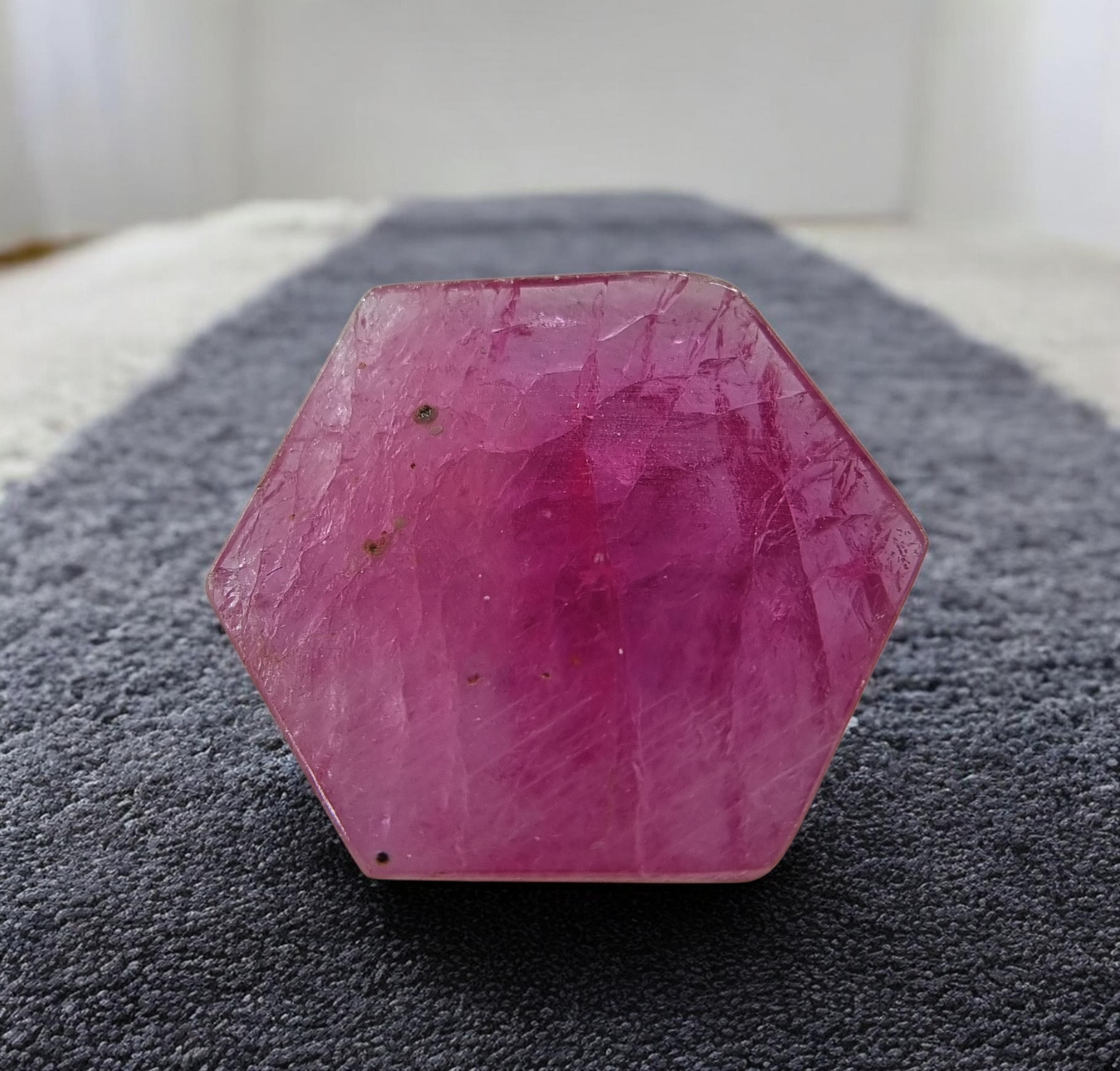 11.11 Carat Natural Burmese Ruby – Hexagon Cut