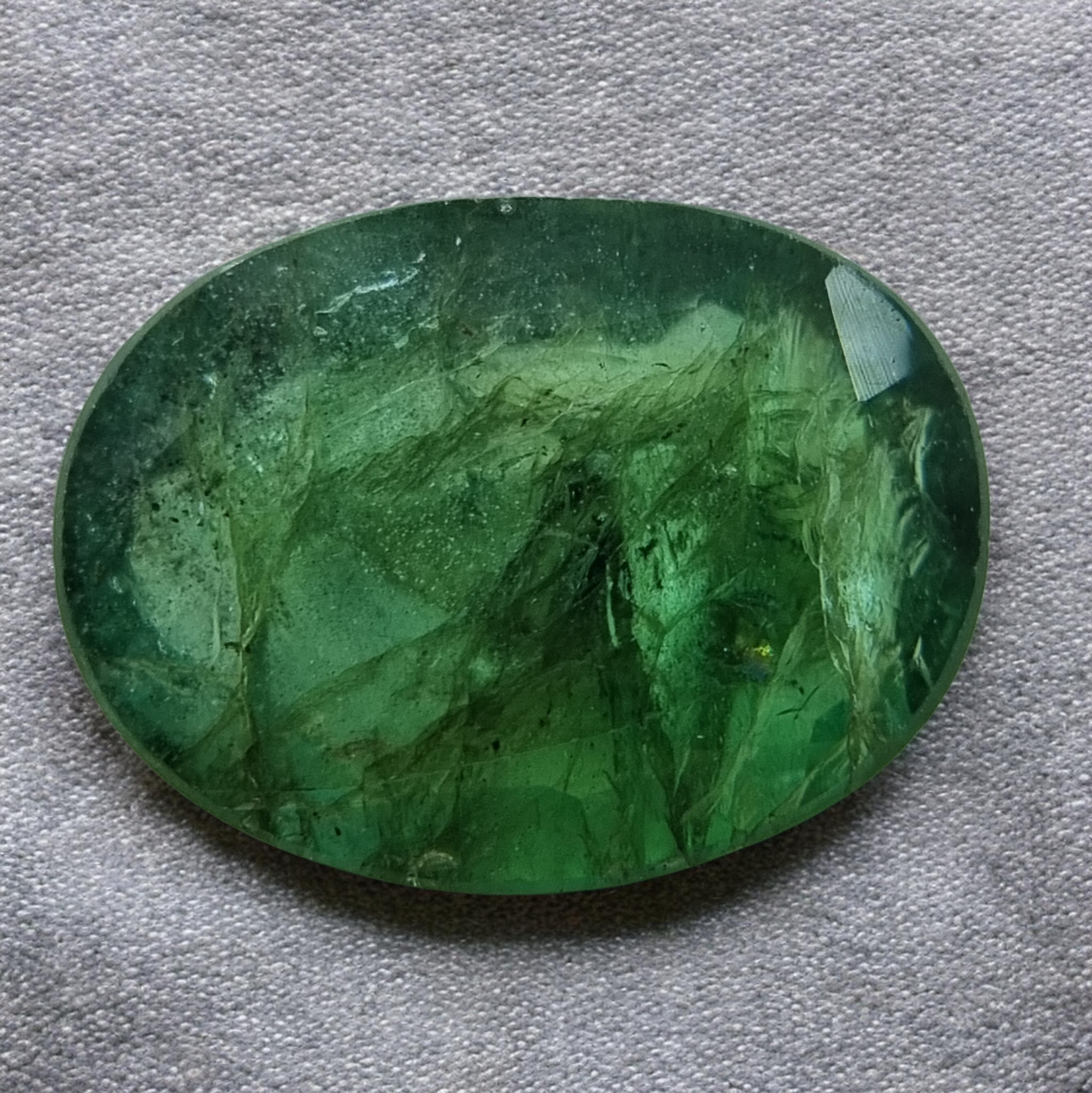 7.2 Cts Natural Zambian Emerald – Oval Cut
