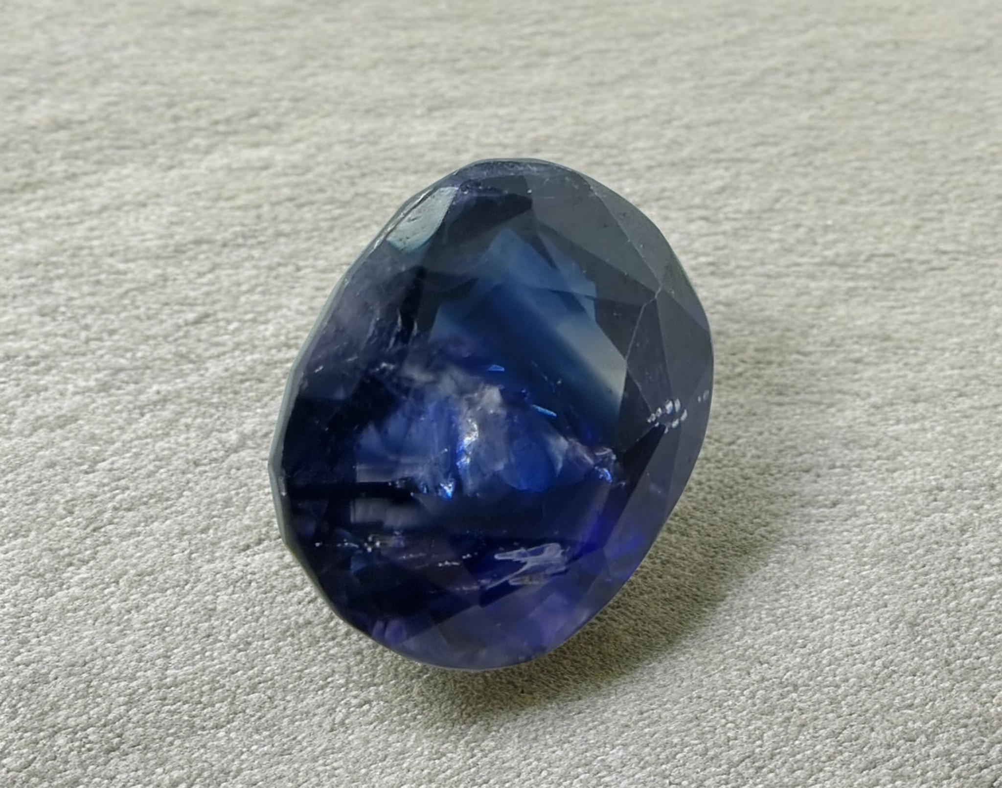 4.28 Cts Natural Kashmir Blue Sapphire – Oval Cut, DGLA Certified