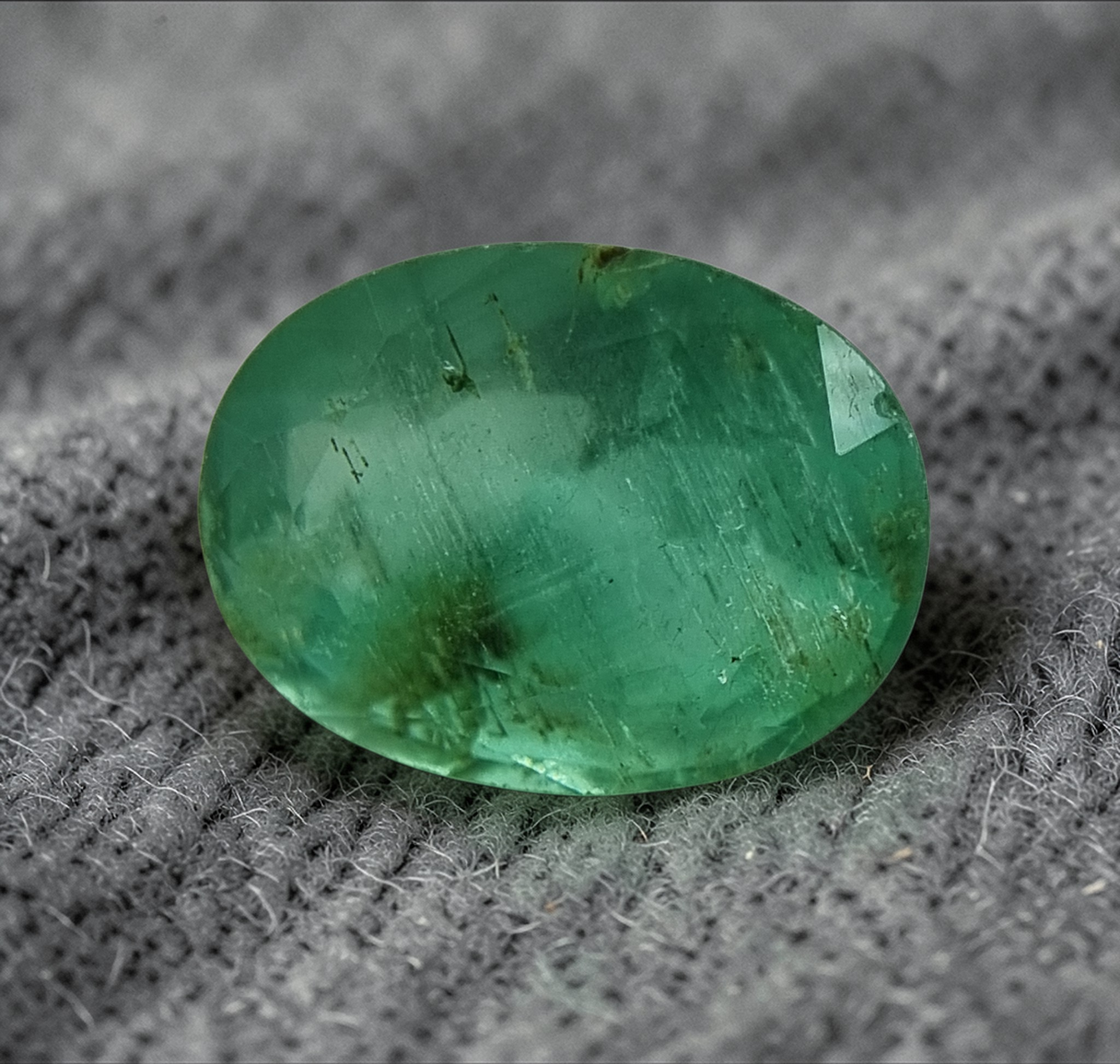 4.65 Cts Natural Zambian Emerald – Light Green, Oval Cut