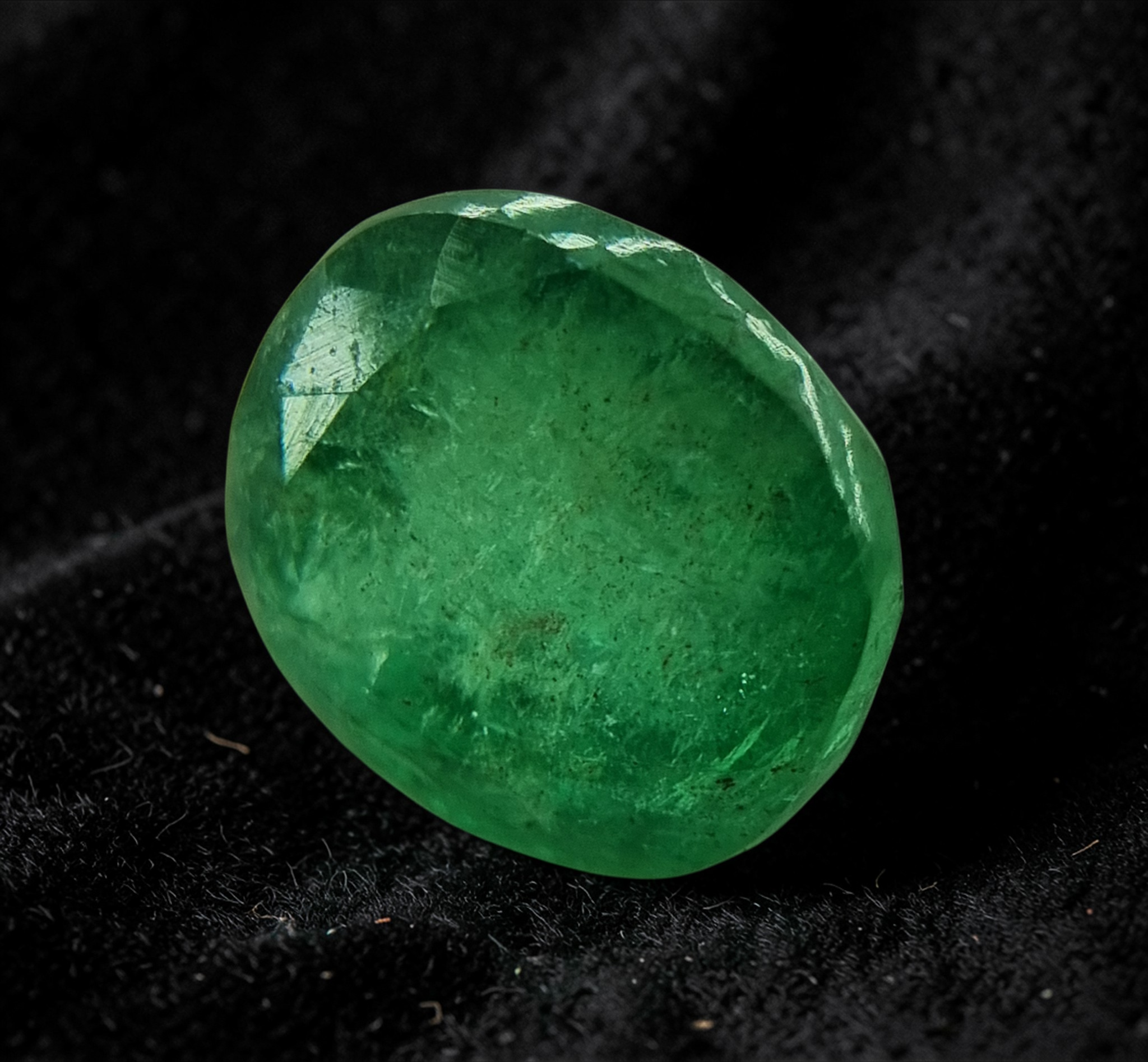 5.85 Cts Natural Zambian Emerald – Cushion Cut