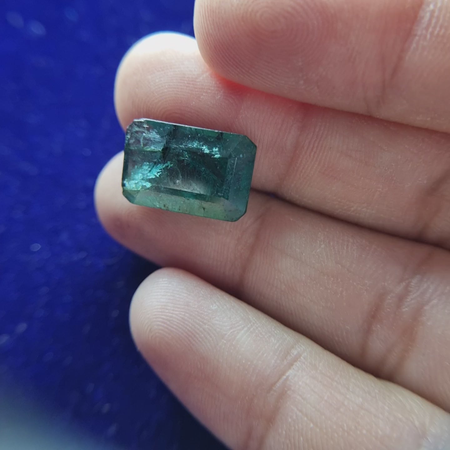 8.15 Cts Natural Zambian Emerald (Emerald Cut)