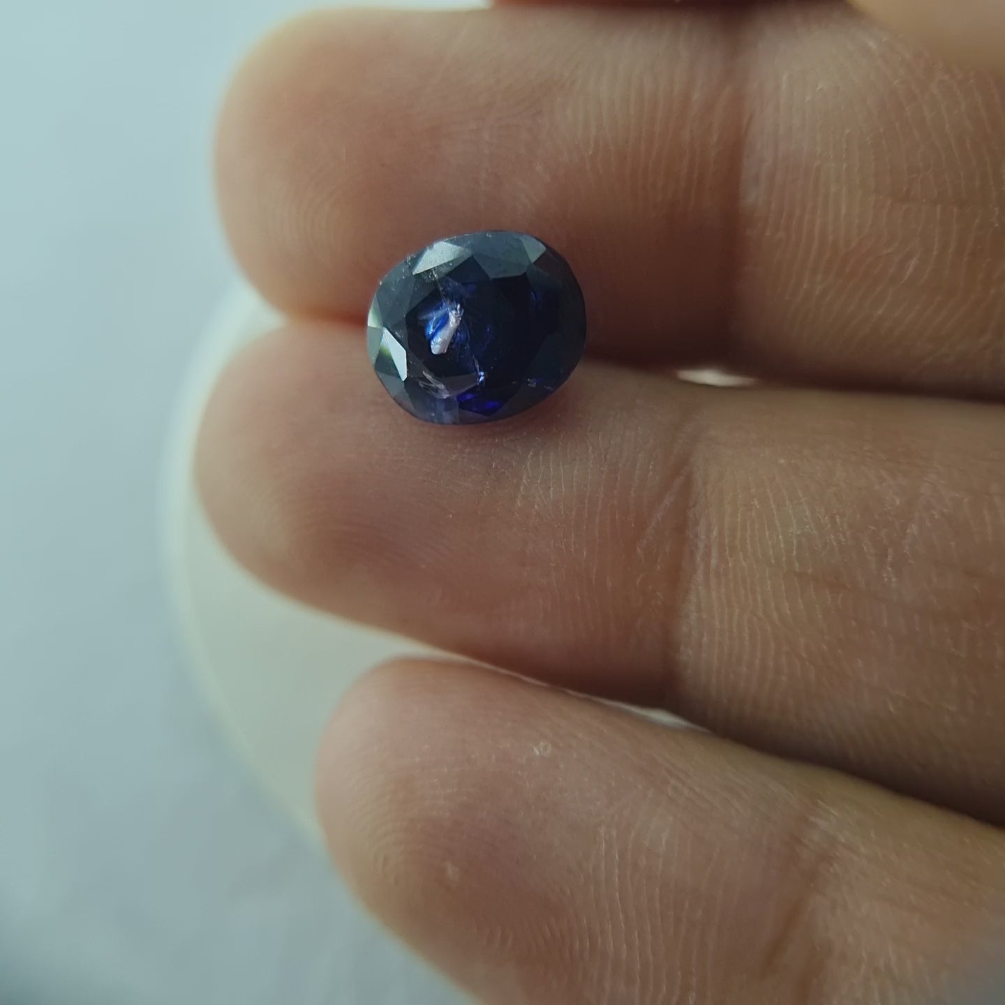 4.28 Cts Natural Kashmir Blue Sapphire – Oval Cut, DGLA Certified