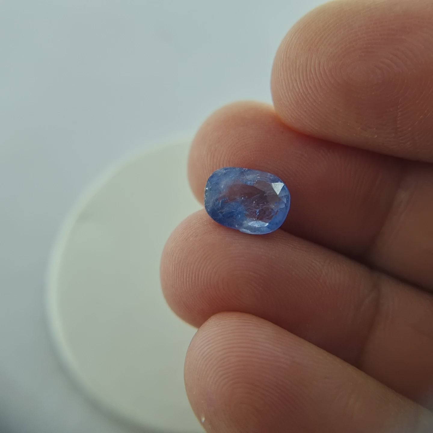 3.5 Carat Natural Ceylon Blue Sapphire – Oval Cut