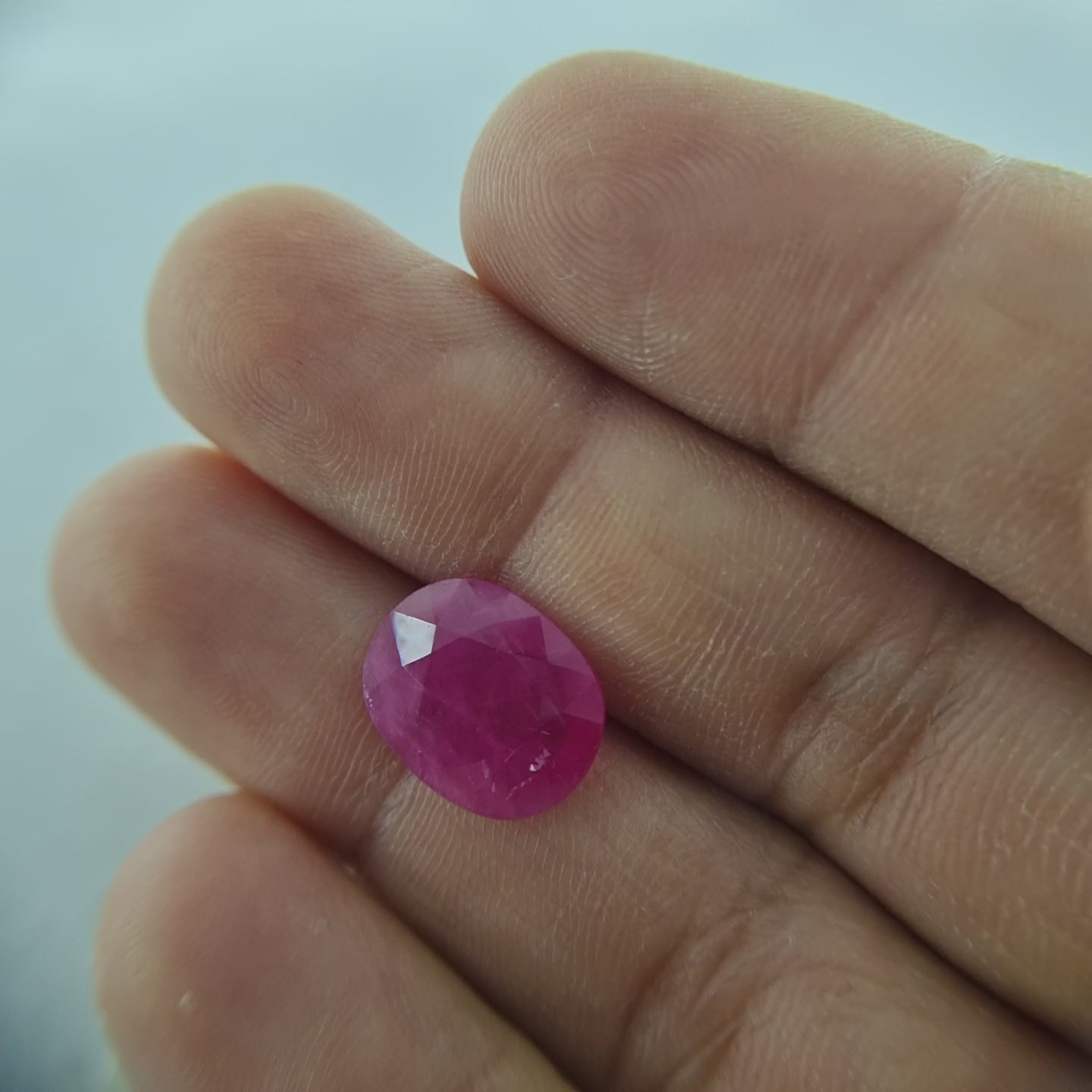 4.75 Cts Natural Mozambique Pink Ruby – Oval Cut
