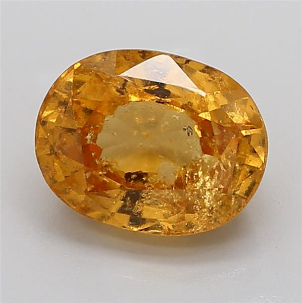 5.43 Carat Natural Gomed (Hessonite) – Vibrant Orange, Oval Cut, Ceylon