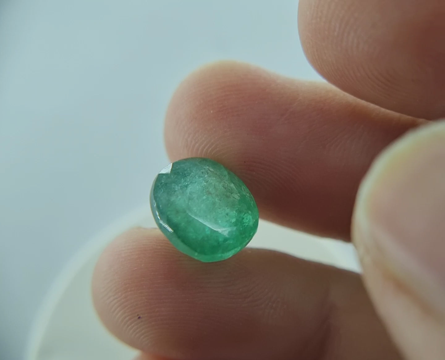 5.85 Cts Natural Zambian Emerald – Cushion Cut
