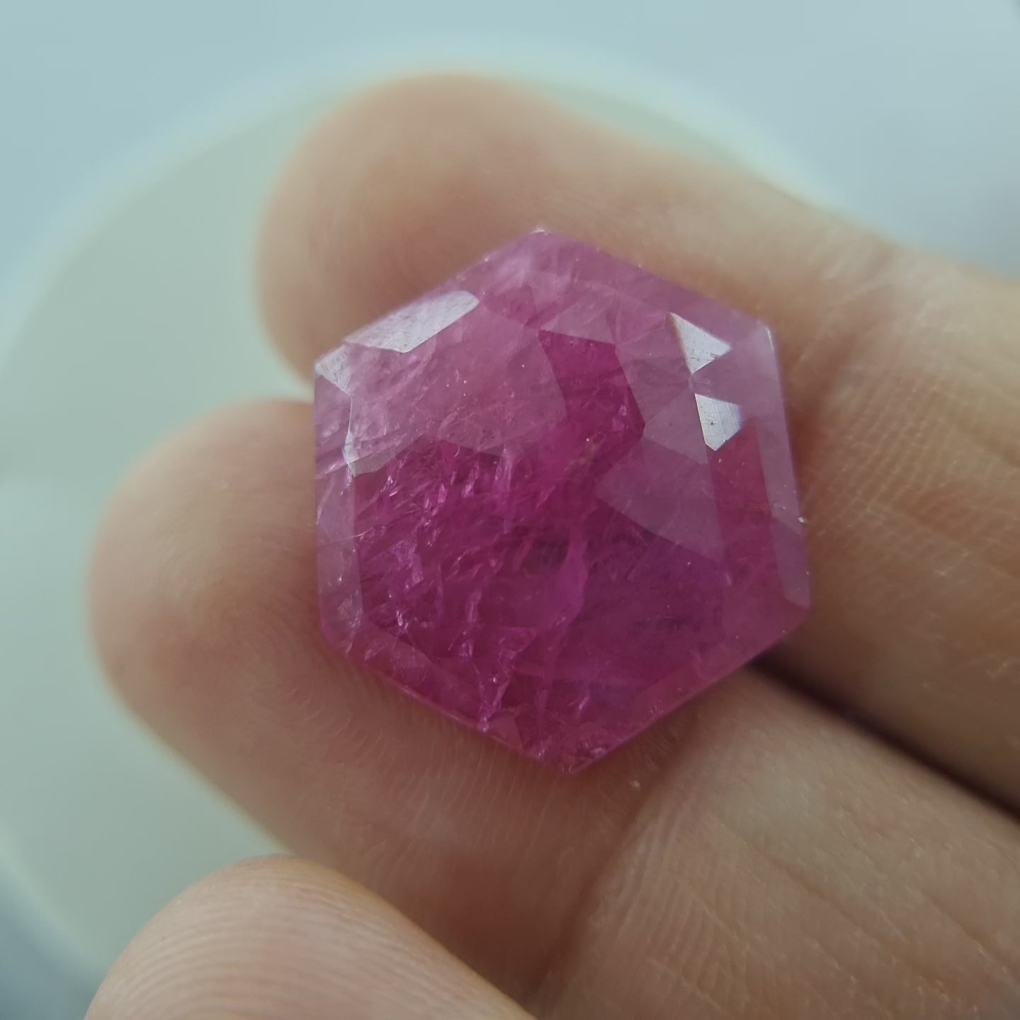 11.11 Carat Natural Burmese Ruby – Hexagon Cut